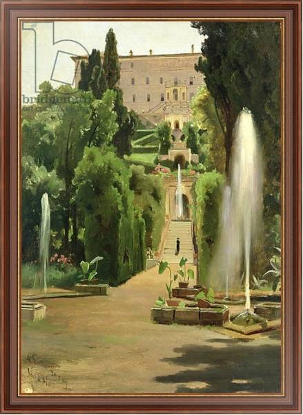 Постер Villa D'Este, Tivoli, 1869 с типом исполнения На холсте в раме в багетной раме 35-M719P-83