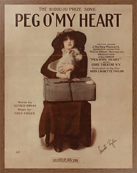 Постер Peg o'my heart с типом исполнения На холсте в раме в багетной раме 1727.4310