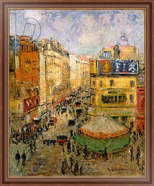 Постер Rue de Clignancourt, 1924 с типом исполнения На холсте в раме в багетной раме 35-M719P-83