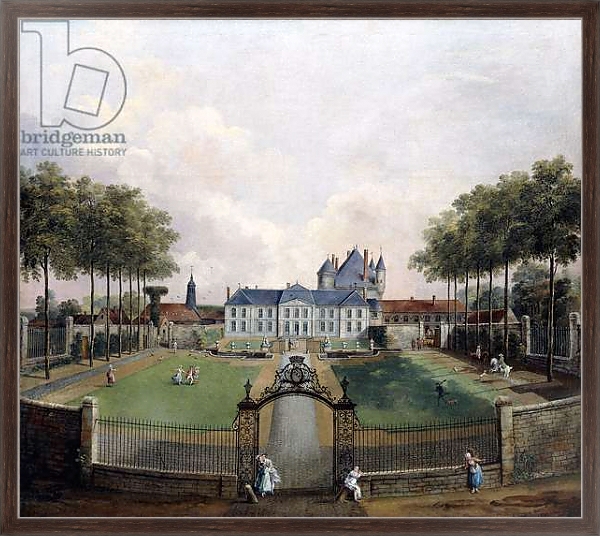Постер Views of the Chateau de Mousseaux and its Gardens, с типом исполнения На холсте в раме в багетной раме 221-02