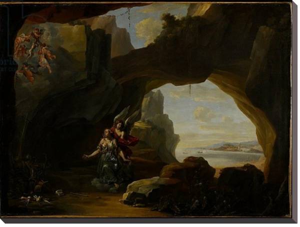 Постер The Magdalen in a Cave, c.1650 с типом исполнения На холсте без рамы