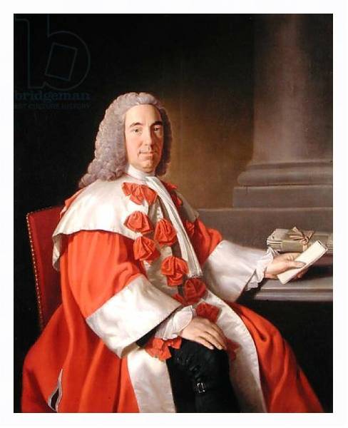 Постер Alexander Boswell Lord Auchinleck, c.1754-55 с типом исполнения На холсте в раме в багетной раме 221-03