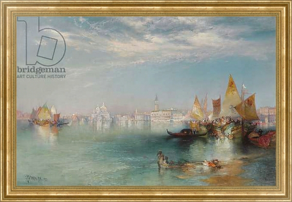 Постер Grand Canal, Venice, 1901 с типом исполнения На холсте в раме в багетной раме NA033.1.051