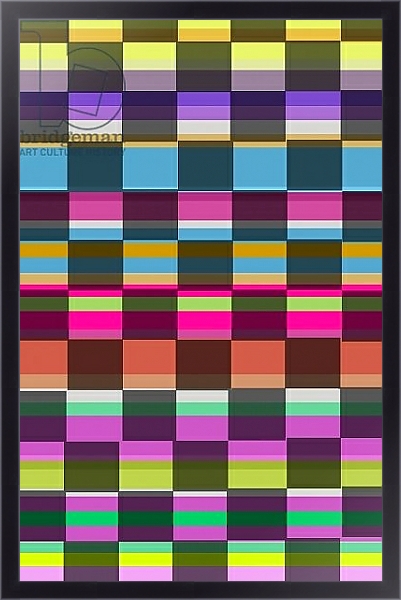Постер Colourful Cubes с типом исполнения На холсте в раме в багетной раме 221-01