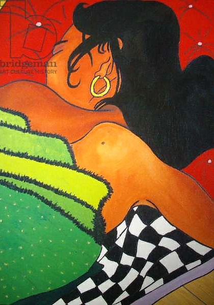 Постер Sleeping girl, 2001, oil on canvas с типом исполнения На холсте без рамы