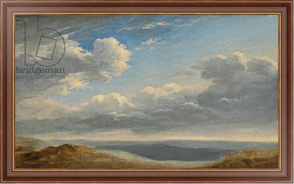 Постер Study of Clouds over the Roman Campagna c.1782-85 с типом исполнения На холсте в раме в багетной раме 35-M719P-83