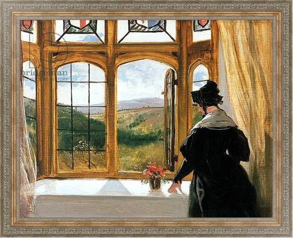 Постер Duchess of Abercorn looking out of a window с типом исполнения На холсте в раме в багетной раме 484.M48.310