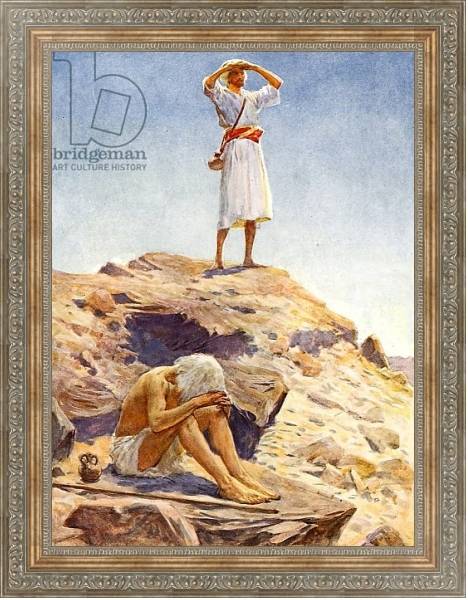 Постер Elijah and his servant watching for rain on Mount Carmel с типом исполнения На холсте в раме в багетной раме 484.M48.310