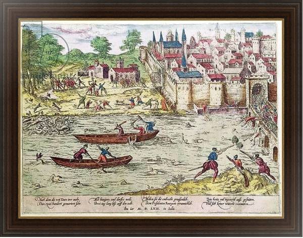 Постер Massacre of Tours, in July 1562 с типом исполнения На холсте в раме в багетной раме 1.023.151
