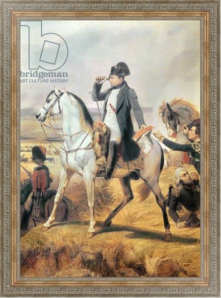 Постер Detail of Napoleon from the Battle of Wagram, 6th July 1809, 1836 с типом исполнения На холсте в раме в багетной раме 484.M48.310