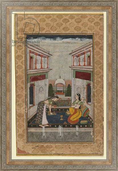 Постер Syam Kalyan Ragini, c.1740-1750 с типом исполнения На холсте в раме в багетной раме 484.M48.310