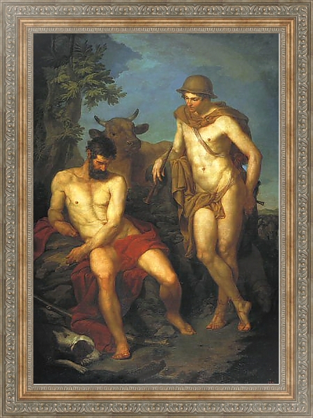 Постер Меркурий и Аргус. 1776 с типом исполнения На холсте в раме в багетной раме 484.M48.310