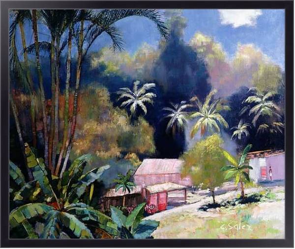 Постер Tropical Forest, Martinique с типом исполнения На холсте в раме в багетной раме 221-01