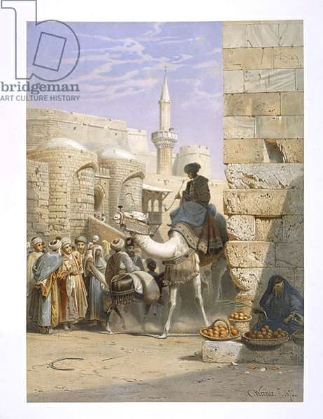Постер Strassenlebon in Kairo с типом исполнения На холсте без рамы