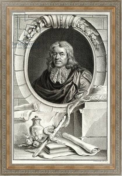 Постер Thomas Sydenham, engraved by Jacobus Houbraken published in Amsterdam, 1746 с типом исполнения На холсте в раме в багетной раме 484.M48.310