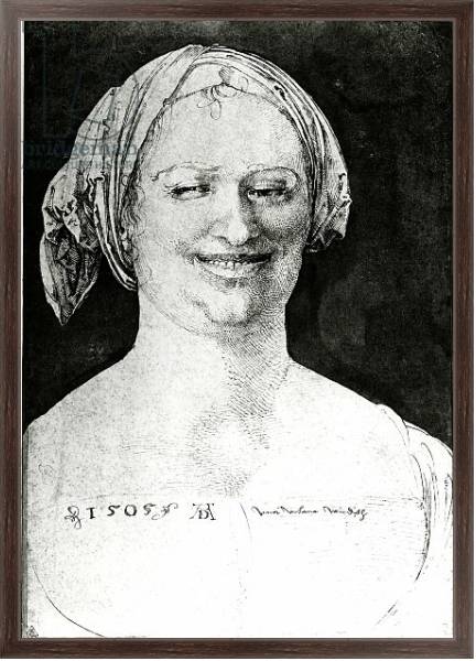 Постер Portrait of a peasant woman, 1505 с типом исполнения На холсте в раме в багетной раме 221-02