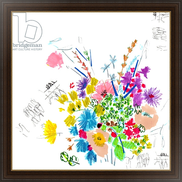 Постер Floral Sketch, 2014 с типом исполнения На холсте в раме в багетной раме 1.023.151