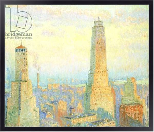 Постер Ritz Tower, New York, 1928 с типом исполнения На холсте в раме в багетной раме 221-01