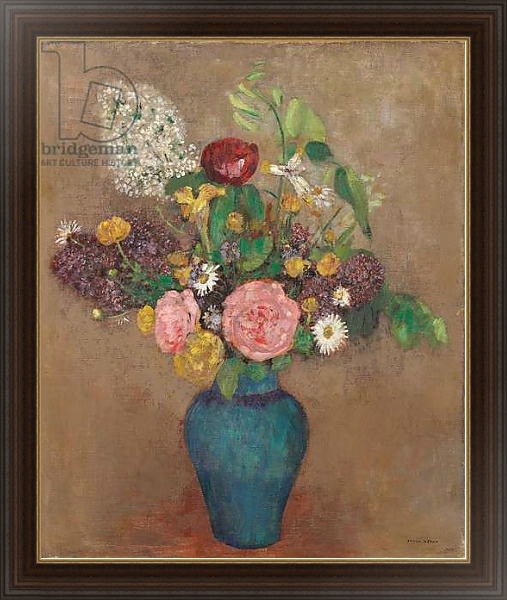 Постер Vase with Flowers с типом исполнения На холсте в раме в багетной раме 1.023.151