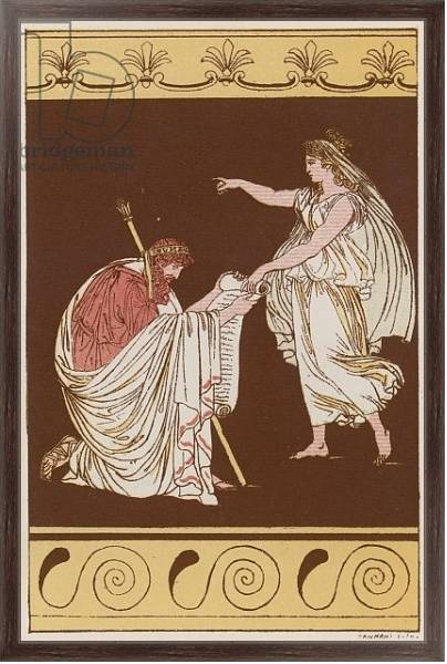 Постер Numa Pompilius & the Nymph Egeria с типом исполнения На холсте в раме в багетной раме 221-02