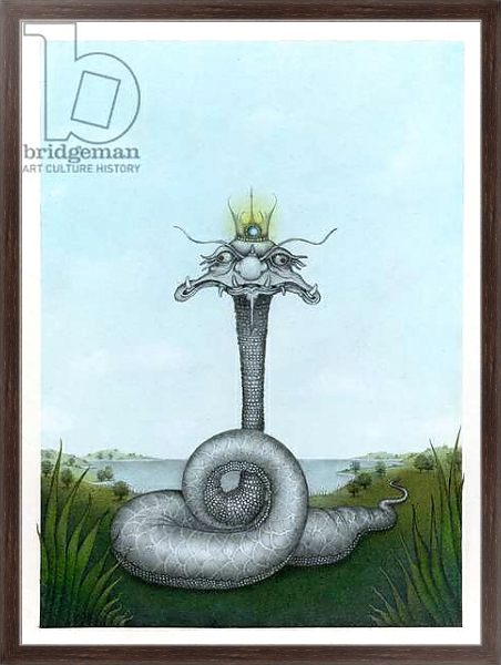 Постер The Snake King, 1982, Mixed Media с типом исполнения На холсте в раме в багетной раме 221-02
