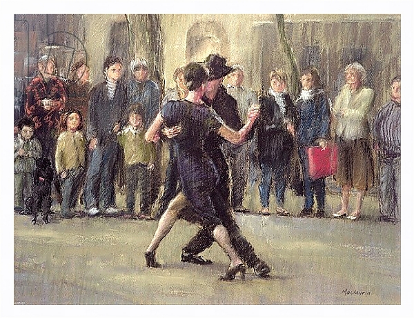 Постер Street Tango с типом исполнения На холсте в раме в багетной раме 221-03