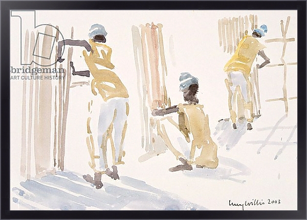 Постер The Bamboo Fence, Senegal, 2003 с типом исполнения На холсте в раме в багетной раме 221-01