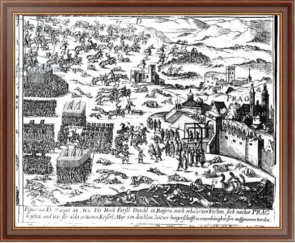 Постер Defenestration of Prague, 1618 с типом исполнения На холсте в раме в багетной раме 35-M719P-83