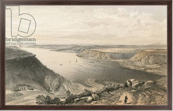 Постер The north side of the harbour of Sebastopol from the top of the harbour, 22 June 1855 с типом исполнения На холсте в раме в багетной раме 221-02