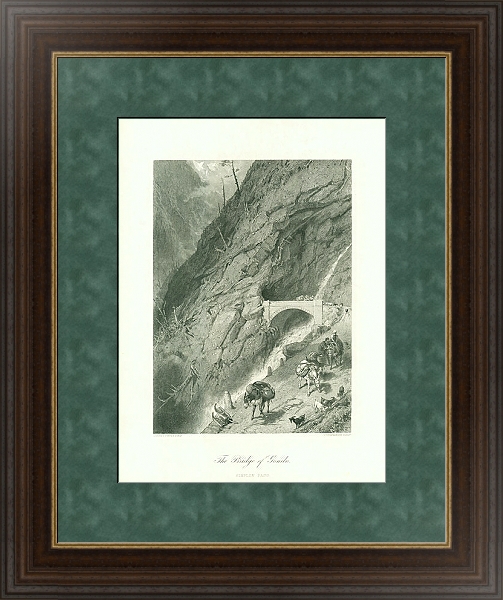 Постер The Bridge of Gondo 2 с типом исполнения С оформлением в багетной раме 1.023.151