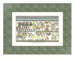 Постер Древнеегипетские настенные росписи