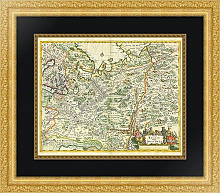Постер Карта России, 1680 г. Постер Карта России, 1680 г.