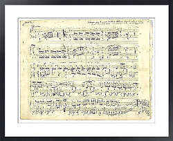 Шопен, лист с нотами