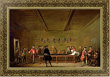 Постер Шарден Жан-Батист A Game of Billiards, c.1720-26 Постер Шарден Жан-Батист A Game of Billiards, c.1720-26