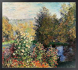 Постер Моне Клод (Claude Monet) Уголок сада в Монжероне