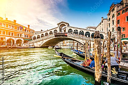 Постер Италия. Венеция. Мост Риальто и Гранд-канал