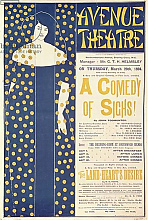 Постер Бердсли Аубри Poster advertising 'A Comedy of Sighs', a play by John Todhunter, 1894 Постер Бердсли Аубри Poster advertising 'A Comedy of Sighs', a play by John Todhunter, 1894