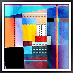 Абстрактная красочная акварель #21