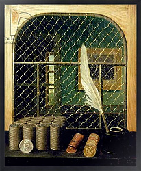 Cashier Counter with coins, 1829