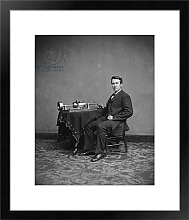 Постер Американский фотограф Thomas Edison, c.1877-78 Постер Американский фотограф Thomas Edison, c.1877-78