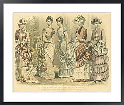 Постер June, 1884. Reception Dresses. Evening Dresses 1