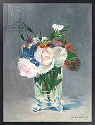Постер Мане Эдуард (Edouard Manet) Flowers in a Crystal Vase, c.1882
