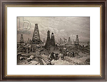 Постер Школа: Английская 19в. The Petroleum Oil Wells at Baku on the Caspian Sea, from 'The Illustrated London News', 1886 Постер Школа: Английская 19в. The Petroleum Oil Wells at Baku on the Caspian Sea, from 'The Illustrated London News', 1886