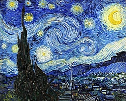Постер Ван Гог Винсент (Vincent Van Gogh) Звёздная ночь Постер Ван Гог Винсент (Vincent Van Gogh) Звёздная ночь