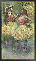 Постер Дега Эдгар (Edgar Degas) Two Dancers Before Going on Stage; Avant l'entree en scene, 1888
