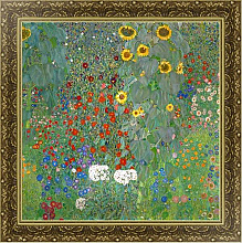 Постер Климт Густав (Gustav Klimt) Подсолнухи в деревенском саду Постер Климт Густав (Gustav Klimt) Подсолнухи в деревенском саду