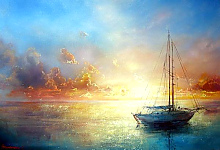 Постер Корабль в море 2 Постер Корабль в море 2