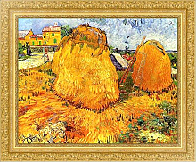 Постер Ван Гог Винсент (Vincent Van Gogh) Стога сена в Провансе Постер Ван Гог Винсент (Vincent Van Gogh) Стога сена в Провансе