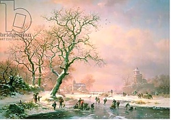 Постер Крузман Фредерик Skaters on a Frozen River Постер Крузман Фредерик Skaters on a Frozen River