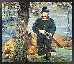 Постер Мане Эдуард (Edouard Manet) Pertuiset, Lion Hunter, 1881